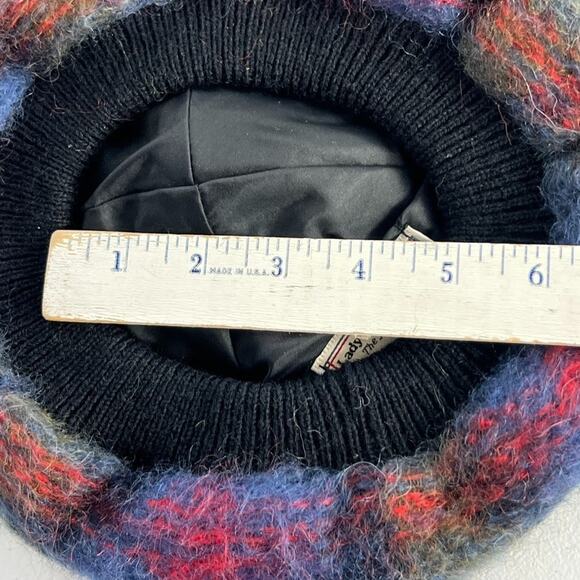 The Jacobite Tartan Mohair/ Wool Blend Beret Hat Woven In Scotland - Picture 6 of 12